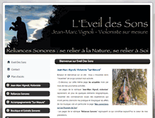 Tablet Screenshot of eveil-des-sons.com
